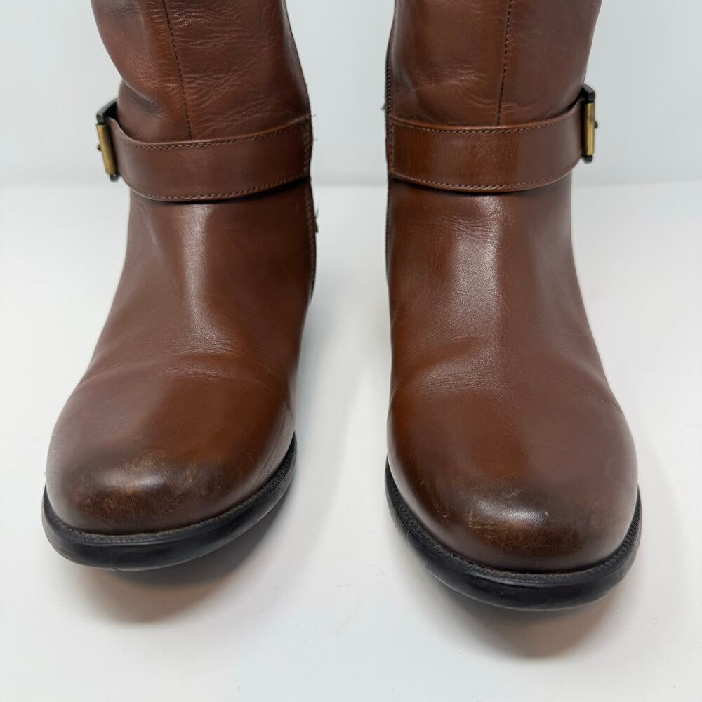 Clarks Collection Boots Women's 10M Brown Plaza Steer Riding Boot Leather - Picture 3 of 16